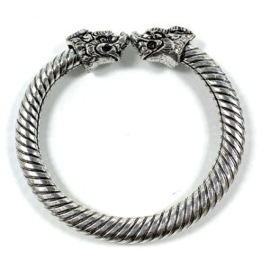 Antique Norse Viking Bracelet Dragon Heads