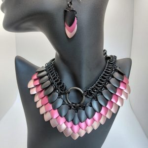 Aluminum Pink Goddess necklace