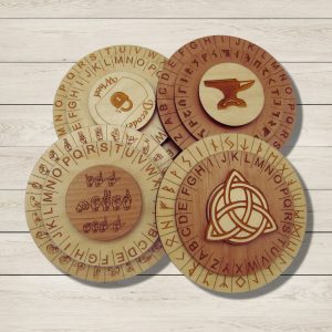Cipher Wheel Gift Package - Perfect for Escape Room Lovers - 4 Decoder Disks - Handmade in USA