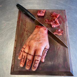 Cutting Board with Magnetic Fingers