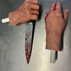 Pair of Hands with Knife