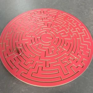 Red Round Escape Room Key Maze - Escape Room Prop - Escape Room Puzzle - Puzzles & Props