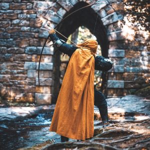 Ranger Cloak- Linen - Golden Yellow