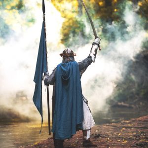 Ranger Cloak- Linen - Sea Blue