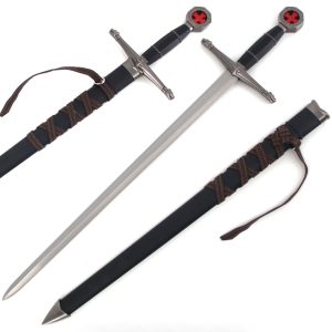 24 Inch Knights Templar Red Cross Short Sword