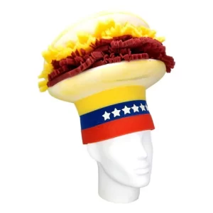 Foam Party Hats Arepa Venezuela Hat - Arepa Party Hat - Homemade Food Hat - Food Art Hat - Funny Food Gift - Venezuela Party Hat