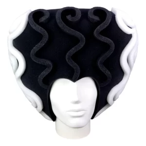Foam Party Hats Bride of Frankenstein Wig - Horror Party Wig - Halloween Wig - Frankenstein Party Wig - Spooky Girl Wig - Photo booth props