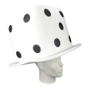 Foam Party Hats Giant Dice Hat - Board Game Hat - Photographer Hat - Gam Hat - Object Hat