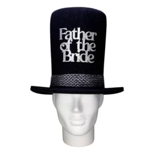Foam Party Hats Father of the Bride Hat - Wedding Bow Tie Top Hat - Groomsmen Party Hat - Engagement Party Hat