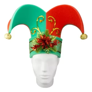 Foam Party Hats Special Christmas Jester Hat - Jester Costume Hat - Christmas Decor Hat - Buffoon Hat - Christmas Party Hat - Party Favors