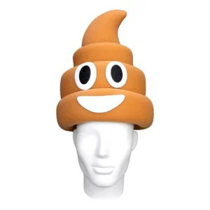 Foam Party Hats Poop Emoji Hat - Bathroom Art Hat - Bathroom Deco Hat - Funny Bathroom Art - Home Item Party Hat - Home Gifts Hat