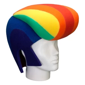 Foam Party Hats: Pride Elvis Wig - Gay Pride Hat - LGBTQ Clothing Hat - LGBTQ Accessory Hat - LGBTQ Crazy Hat - Hora Loca Hat