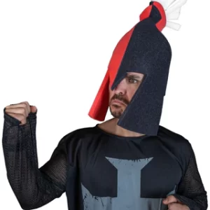 Foam Party Hats Black and Red Spartan Hat - Gladiator Costume Hat - Helmet Party Hat - Medieval Armor Hat - Warrior Party Hat - Spartan Armor Mask Hat