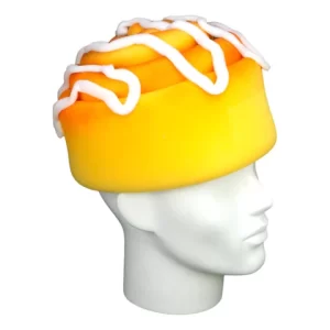 Foam Party Hats Cinnamon Bun Hat - Sweet Pastry Hat - Food Party Hat - Handmade Food Hat - Food Art Hat - Cinnamon Lover Gift Hat