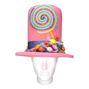 Foam Party Hats Candy World Hat - Sweet Party Hat - Party Decor Hat - Fun Party Hat -Photo Booth Props - Candy Decoration Hat