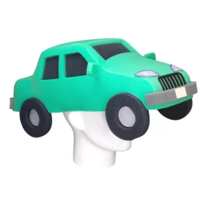 Foam Party Hats Car Hat - Car Accessory Hat - Race Car Hat - Toy Car Party Hat - Car Hat for Adults and Kids - Photo Booth Props - Gift Hat