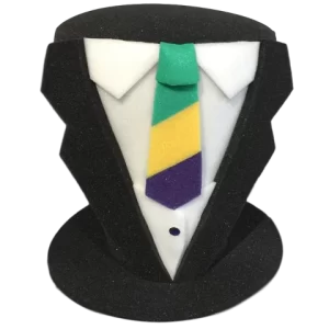 Mardi Gras Suit Hat - Mardi Gras Outfit Hat - New Orleans Party Hat - Carnival Costume Hat - Festival Outfit Hat - Mardi Gras Dress Hat