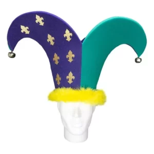 Mardi Gras 2 Points Jester Hat - Mardi Gras Outfit - New Orleans Party Hat - Festival Outfit Hat - Mardi Gras Costume - Fat Tuesday Hat