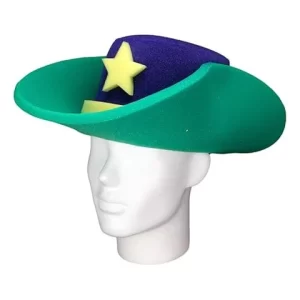 Foam Party Hats Mardi Gras Cowboy Hat - Mardi Gras Outfit - New Orleans Party Hat - Festival Outfit Hat -Mardi Gras Costume -Fat Tuesday Hat