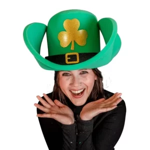 Giant St. Patrick's Cowboy Hat - Saint Patricks Day - Shamrocks Hat - St Patrick's Day Dec Hat -Irish Party Hat -Green Color hat
