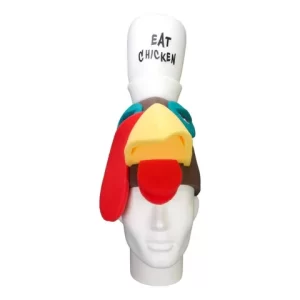 Chef Turkey Hat - Thanksgiving Gift - Turkey Day Hat - Thanksgiving Favors - Turkey Party Hat - Halloween Hat - Roast Turkey Hat