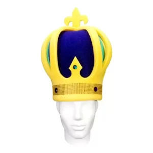 Foam Party Hats - Luxurious Mardi Gras Crown - Medieval Crown - Renaissance - Mardi Gras Crown - Crown Party Hat - Mardi Gras Party Hat