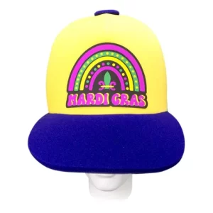 Foam Party Hats - Mardi Gras Trucker Hat - Mardi Gras Outfit - New Orleans Party Hat - Festival Outfit Hat - Mardi Gras Costume