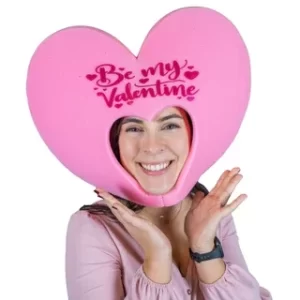 Pink Heart Valentine’s Day Hat -St Valentines Day Hat - Crazy Love Hat -Valentines Hat -Valentines Day Gift -Funny Valentine