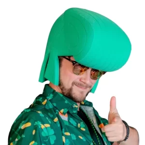 St Patrick's Elvis Wig - Saint Patricks Day - St Patrick's Day Deco - Irish Elvis Wig - Green Elvis Wig - Leprechauns Elvis Hat -Photo Props