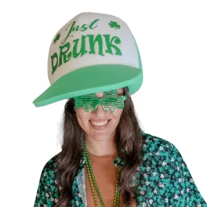 St. Patrick's Trucker Hat - Saint Patrick Party - St Patrick's Day Deco - Shamrocks Hat - Irish Themed - Green Hat
