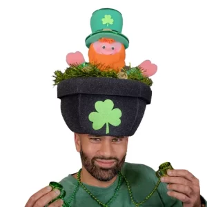 St. Patrick's Leprechaun Hat - Saint Patrick Hat - St Patricks Day - St Patrick's Day Deco - Leprechauns Hat - Pot of Gold Hat