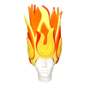 Foam Party Hats Foam Flames Wig - Anime Wig - Orange Fire Wig - Cosplay wig - Party Wig - Birthday Gifts - Funny Party Wig