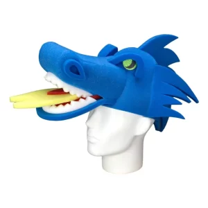 Foam Party Hats BLUE Dragon Hat - Handmade Dragon Hat - Medieval Party Hat - Dragon Costume Hat - Game of Thrones Hat - Dungeons and Dragons Hat