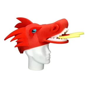 Foam Party Hats RED Dragon Hat - Handmade Dragon Hat - Medieval Party Hat - Dragon Costume Hat - Game of Thrones Hat - Dungeons and Dragons Hat
