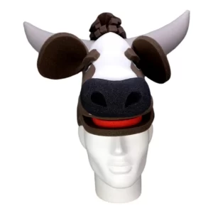 Foam Party Hats Big Cow Hat - Handmade Cow Hat - Cow Gift Party Hat - Custom Animal Hat - Zoo Animal Party Hat - Farmhouse Deco Hat