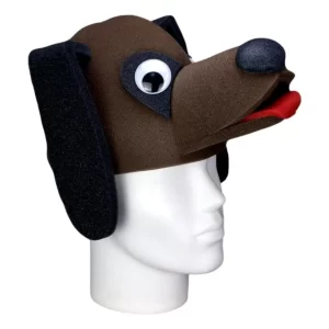 Foam Party Hats: Dog Hat - Dog Lover Gift Hat - Dog Costume Hat - Handmade Puddle Hat - Animal Party Hat - Dog Face Hat - Crazy Hat Day