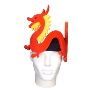 Foam Party Hats Dragon Headband - Medieval Party Hat - Dragon Costume Hat - Game of Thrones Hat - Dungeons and Dragons Hat - Lunar New Year