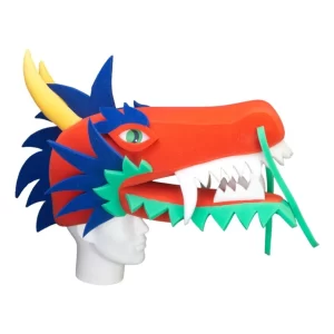 Foam Party Hats Giant Dragon Hat - Medieval Party Hat - Dragon Costume Hat - Game of Thrones Hat - Dungeons and Dragons Hat - Lunar New Year