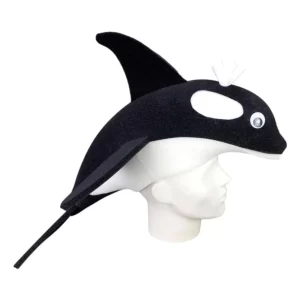 Foam Party Hats Killer Whale Hat - Orca Party Hat - Nautical Decor Hat - Beach Party Hat - Ocean Whale Hat - Handmade Orca Hat -Party Favors