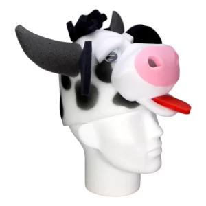 Foam Party Hats Cow Hat - Handmade Cow Hat - Cow Gift Party Hat - Custom Animal Hat - Farmhouse Deco Hat - Nativity Scene Hats