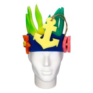 Foam Party Hats Anchor Headband - Ocean Headband - Nautical Party Headband - Beach Headband - Photo Both Props