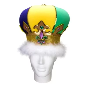 Foam Party Hats - Luxurious Mardi Gras Crown - Medieval Crown - Renaissance - Mardi Gras Crown - Crown Party Hat - Mardi Gras Party Hat