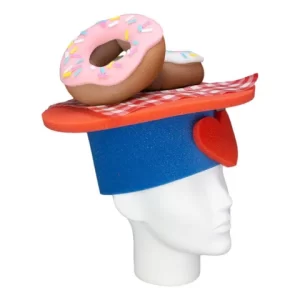 Foam Party Hats Donuts Hat - Donut Stand Hat - Donut Party Hat - Donut Birthday Hat - I Love Donuts Hat - Food Hat for Adults and Kids