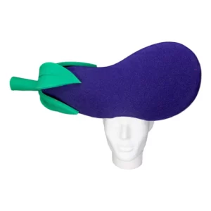 Foam Party Hats Eggplant Hat - Eggplant Emoji Hat - Eggplant Party Hat - Handmade Food Hat - Food Art Hat - Funny Food Gift -Food Lover Gift