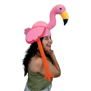 Foam Party Hats Flamingo Hat - Flamingo Birthday Hat - Flamingo Decor Hat - Pink Flamingo Party Hat - Handmade Animal Hat - Tropical Party