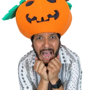 Foam Party Hats Jack o Lantern Hat - Pumpkin Party Hat - Jack-o-Lantern Art Hat -Pumpkin Halloween Hat - Spooky Party Hat -Happy Halloween Hat