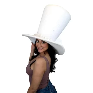 Foam Party Hats Lace Bride Hat - Wedding Party Hat - Personalized Top Hat - Bridal Hair Accessories - Bridal Hair Vine Hat