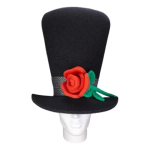 Foam Party Hats Rose Groom Hat - Wedding Roses Hat - Roses Top Hat - Groom Party Hat - Bachelor Party Hat