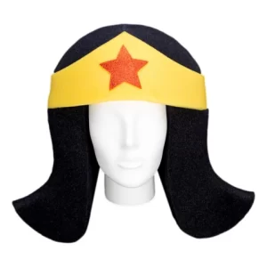 Foam Party Hats Wig with Crown - Cosplay Wigs - Superhero Wig - Party Favors - 80s Party Dress