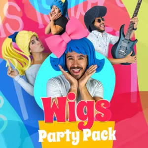 Foam Party Hats - WIGS PARTY PACK ! 20 HATS!